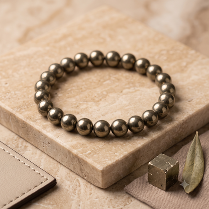 Pyrite Bracelet | Unlock Action, Attract Growth |
