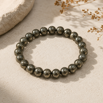 Pyrite Bracelet | Unlock Action, Attract Growth |