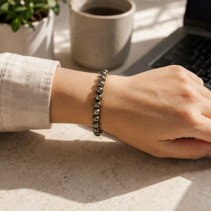 Pyrite Bracelet | Unlock Action, Attract Growth |