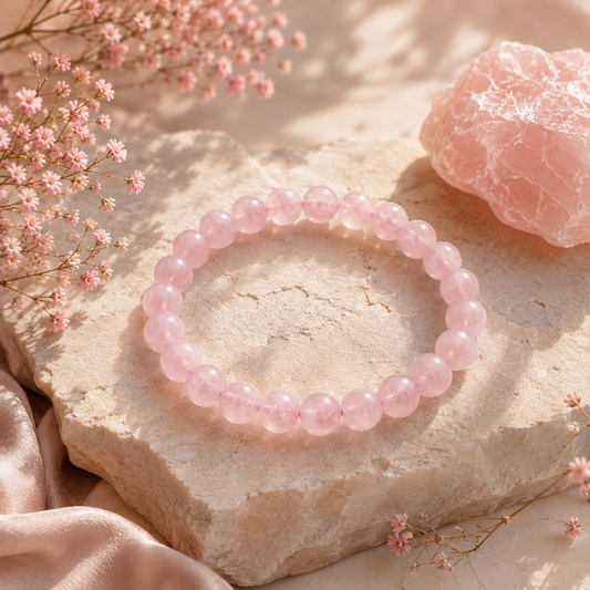 Rose Quartz Bracelet | Self-Love & Heart Healing